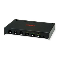 ROLINE Mini-Patchpanel. Cat.6A (Class EA). 6x RJ45. 0.5HE. geschirmt. schwarz — Buy in Cyprus with Fast Delivery