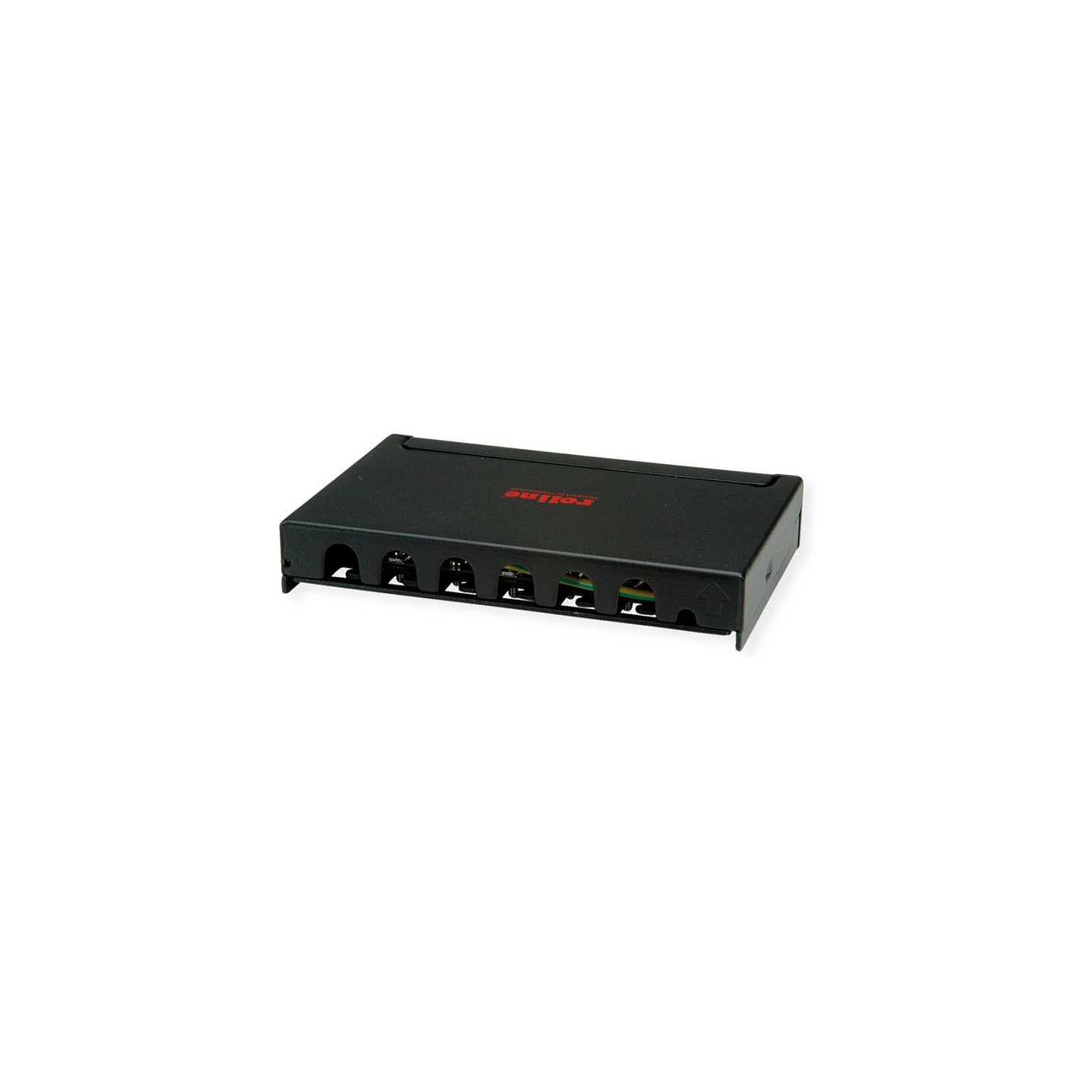 ROLINE Mini-Patchpanel. Cat.6A (Class EA). 6x RJ45. 0.5HE. geschirmt. schwarz — Buy in Cyprus with Fast Delivery