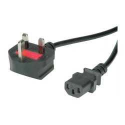 VALUE UK Netzkabel. gerade IEC-Buchse. 10A. schwarz. 1.95 m — Buy in Cyprus with Fast Delivery