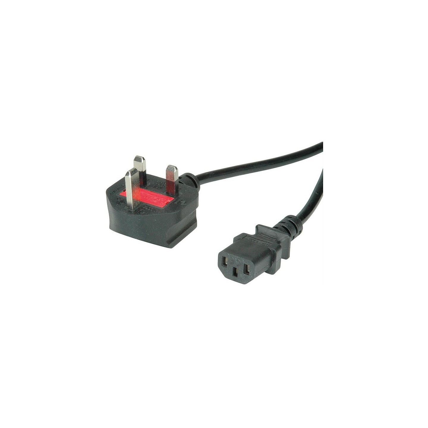 VALUE UK Netzkabel. gerade IEC-Buchse. 10A. schwarz. 1.95 m — Buy in Cyprus with Fast Delivery