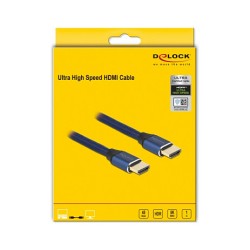 DELOCK Ultra High Speed HDMI Kabel 48 Gbps 8K 60Hz blau 1m zertifiziert — Buy in Cyprus with Fast Delivery