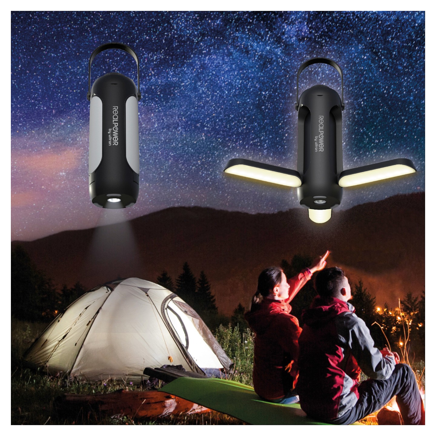 RealPower LED outdoor Light 190.solar.schwarz.6.000mAh — Buy in Cyprus with Fast Delivery