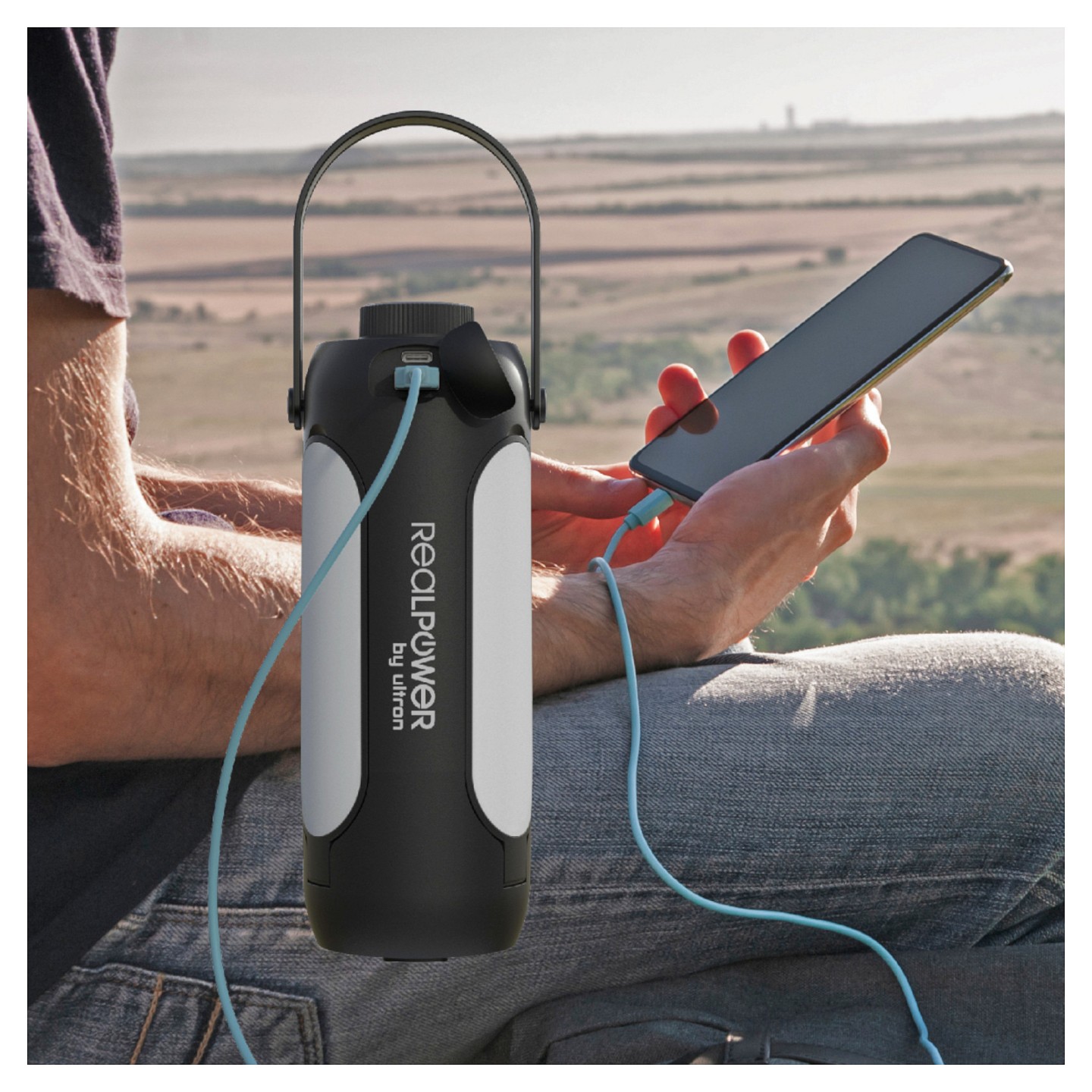RealPower LED outdoor Light 190.solar.schwarz.6.000mAh — Buy in Cyprus with Fast Delivery