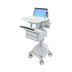 ERGOTRON StyleView Laptop-Wagen SLA-Antrieb 2 Schublade 1x2 EU bis 43.9cm 17.3Zoll 10kg. Anhebung 51cm 66Ah Power Sys...