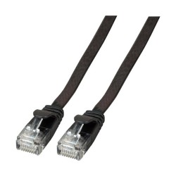 EFB RJ45 Flachpatchkabel U UTP. Cat.6A. PVC. 0.25m. schwarz — Buy in Cyprus with Fast Delivery