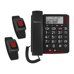 amplicomms BigTel 50 Alarm Plus Notrufarmband Duo dunkelgrau — Buy in Cyprus with Fast Delivery
