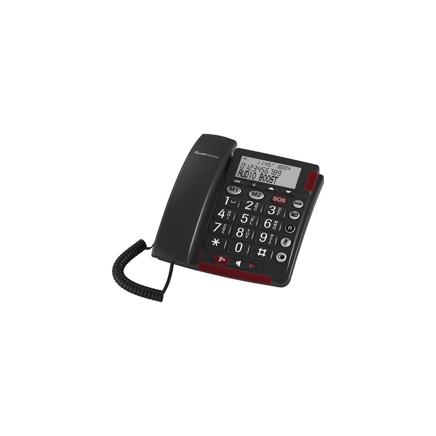 amplicomms BigTel 50 Alarm Plus Notrufarmband Duo dunkelgrau — Buy in Cyprus with Fast Delivery