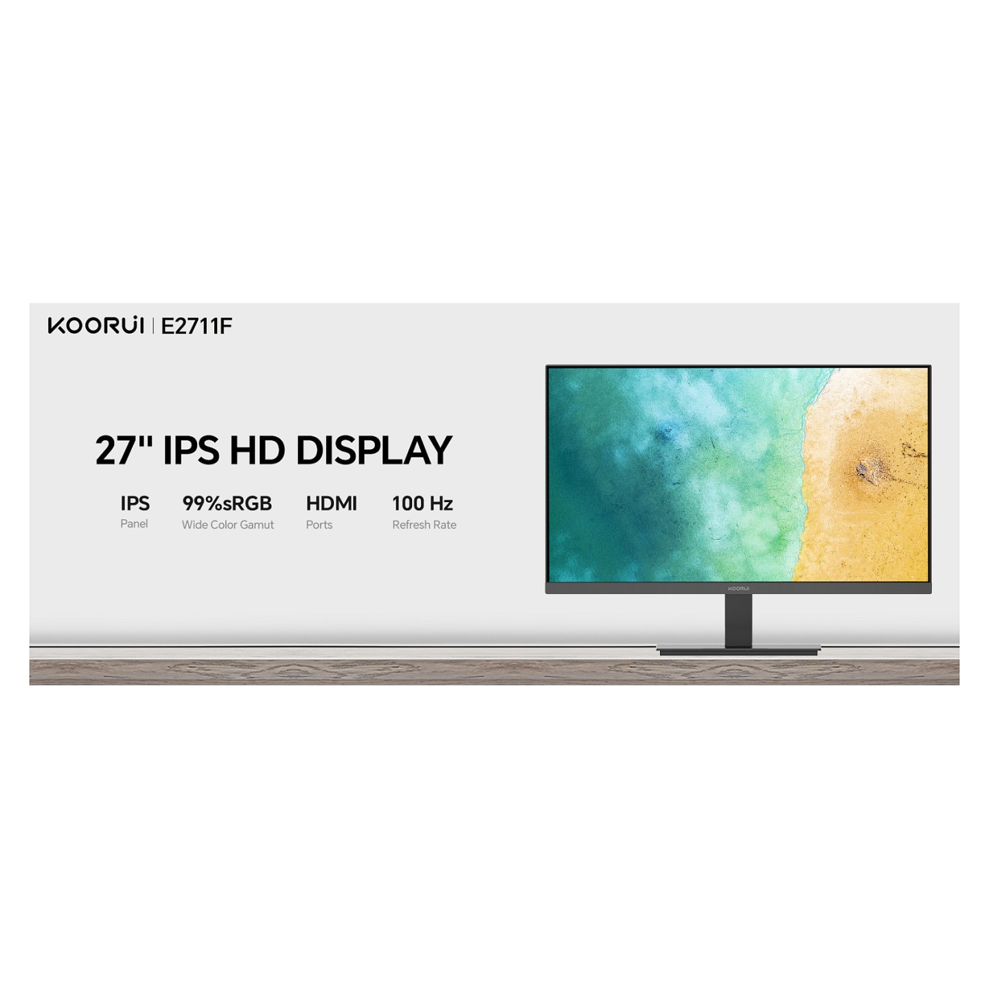 KOORUI E2711F FHD Office-Monitor 68.6 cm (27 Zoll) — Buy in Cyprus with Fast Delivery