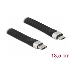 DELOCK USB 2.0 FPC Flachbandkabel USB Type-C zu USB Typ Micro-B 13.5 cm PD 3 A — Buy in Cyprus with Fast Delivery