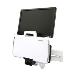 ERGOTRON Combo Arm der Serie 200 weiss fuer LCD bis 61cm 24 Zoll Tastatur Maus Handballenauflage und Barcode Lesegeraet