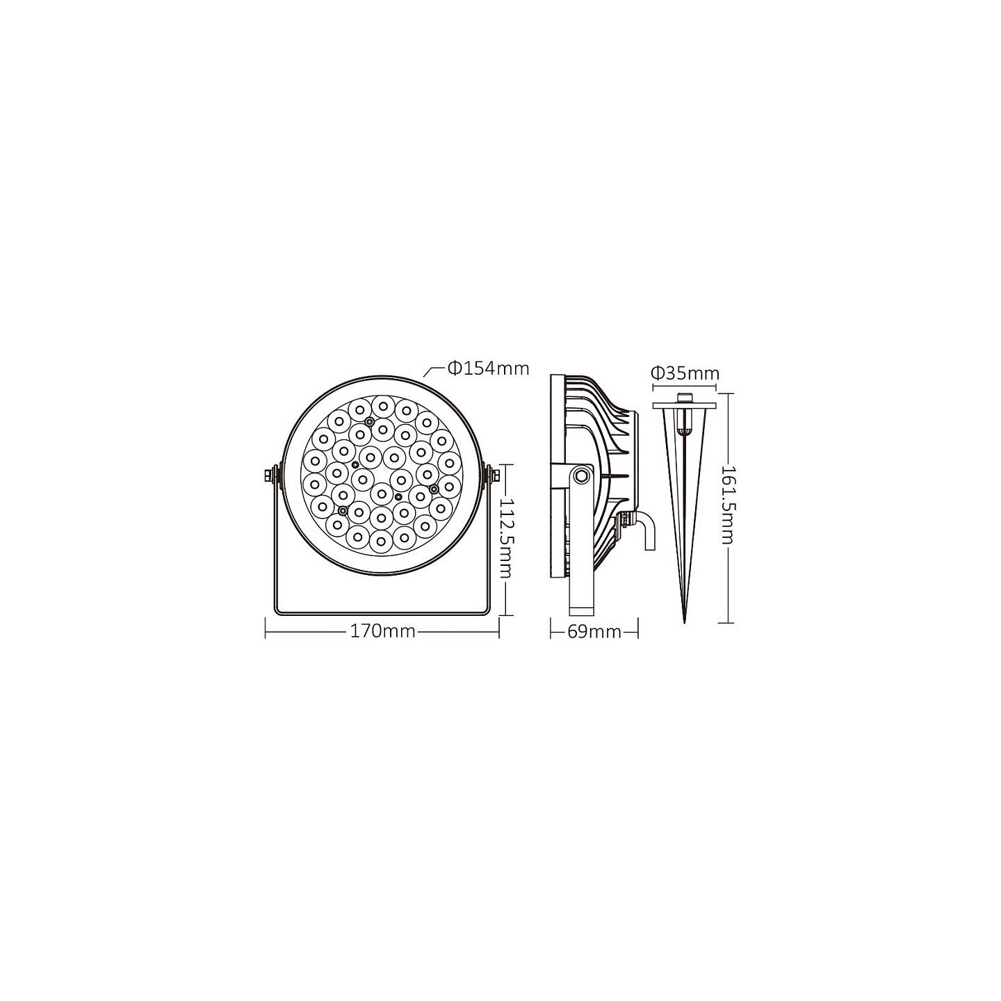 Synergy 21 LED garden lamp 25W RGB-WW CCT with radio and WiFi IP65 Zigbee (FUTC05ZR) — Buy in Cyprus with Fast Delivery