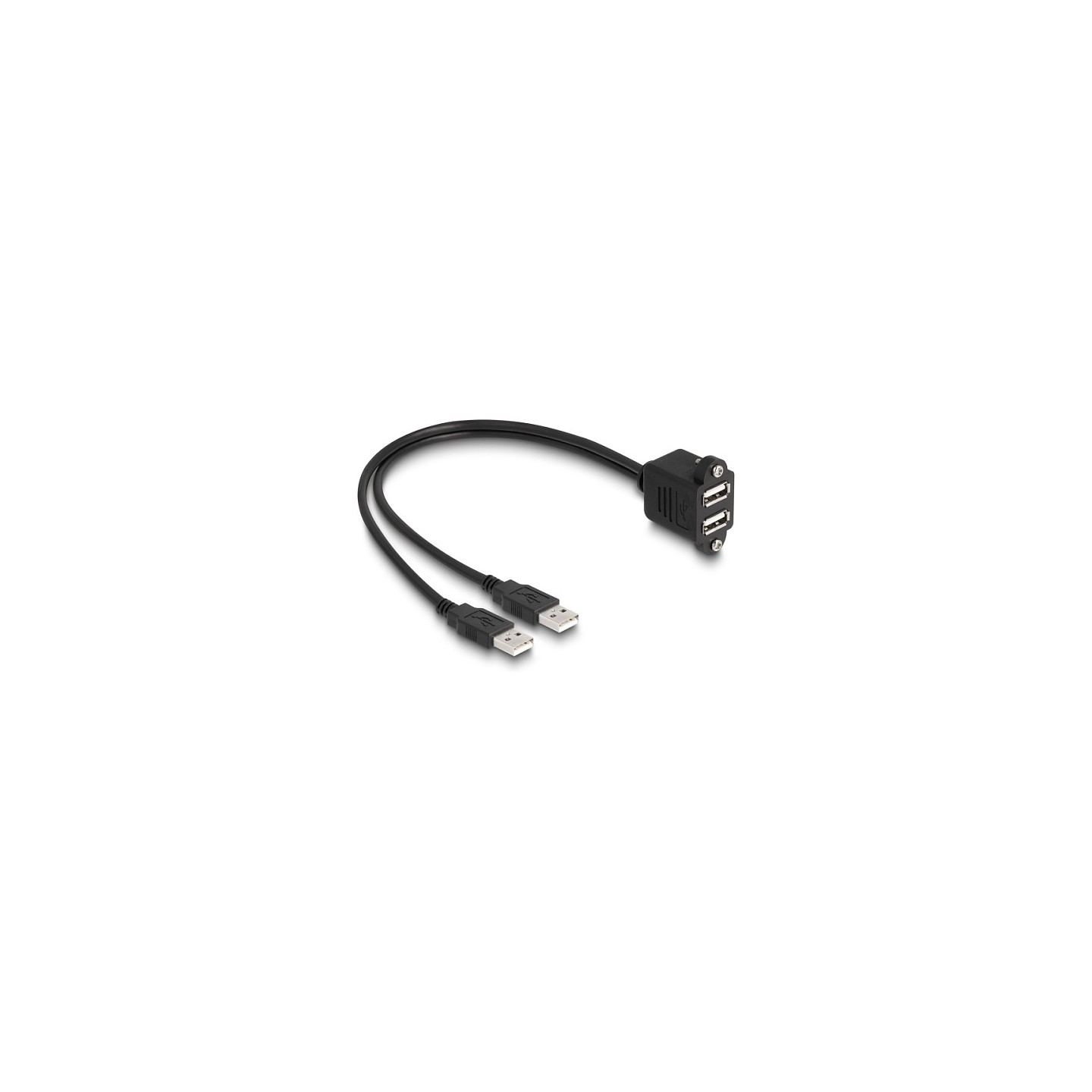 DELOCK USB 2.0 Kabel 2x USB Typ-A Stecker zu 2x USB Typ-A Bu — Buy in Cyprus with Fast Delivery