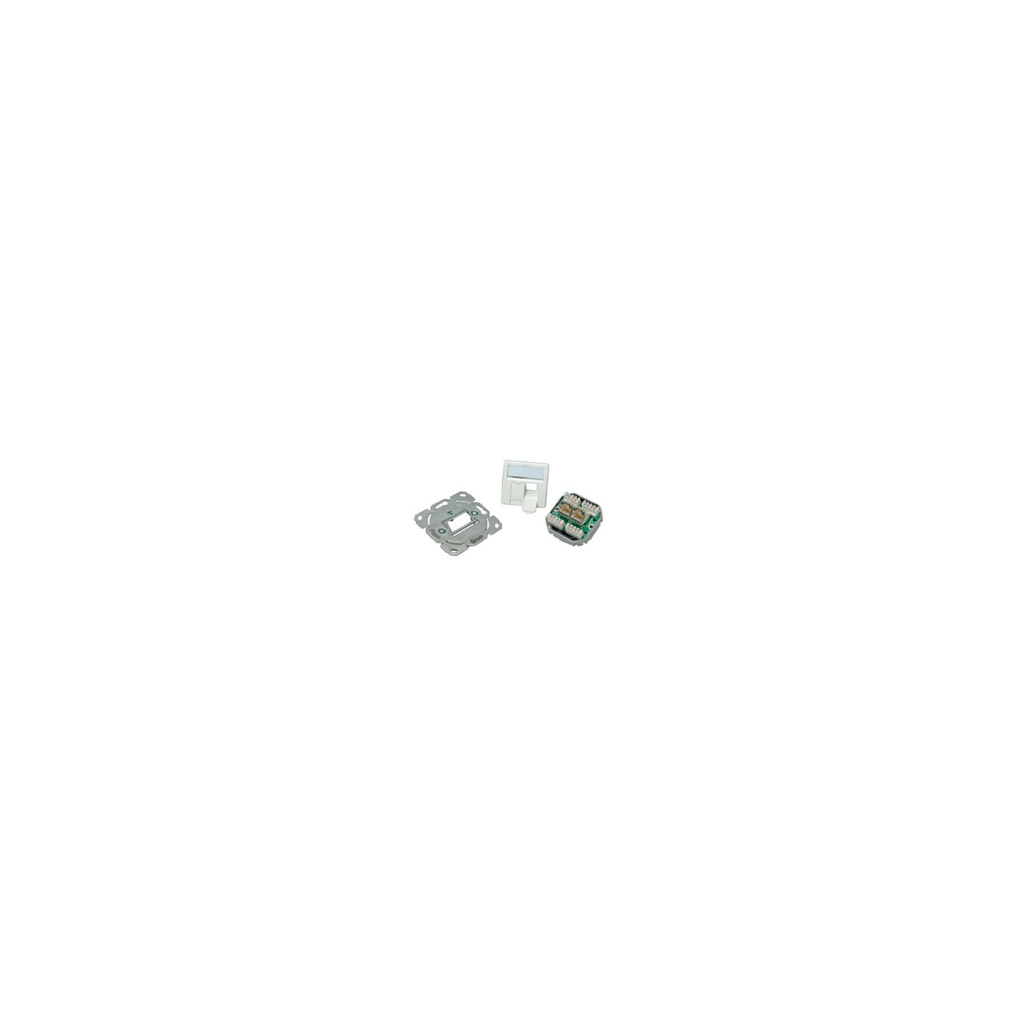 Telegärtner Dose AMJ45 UP 50 2 x RJ-45 Kat.6 Class E alpinweiss — Buy in Cyprus with Fast Delivery