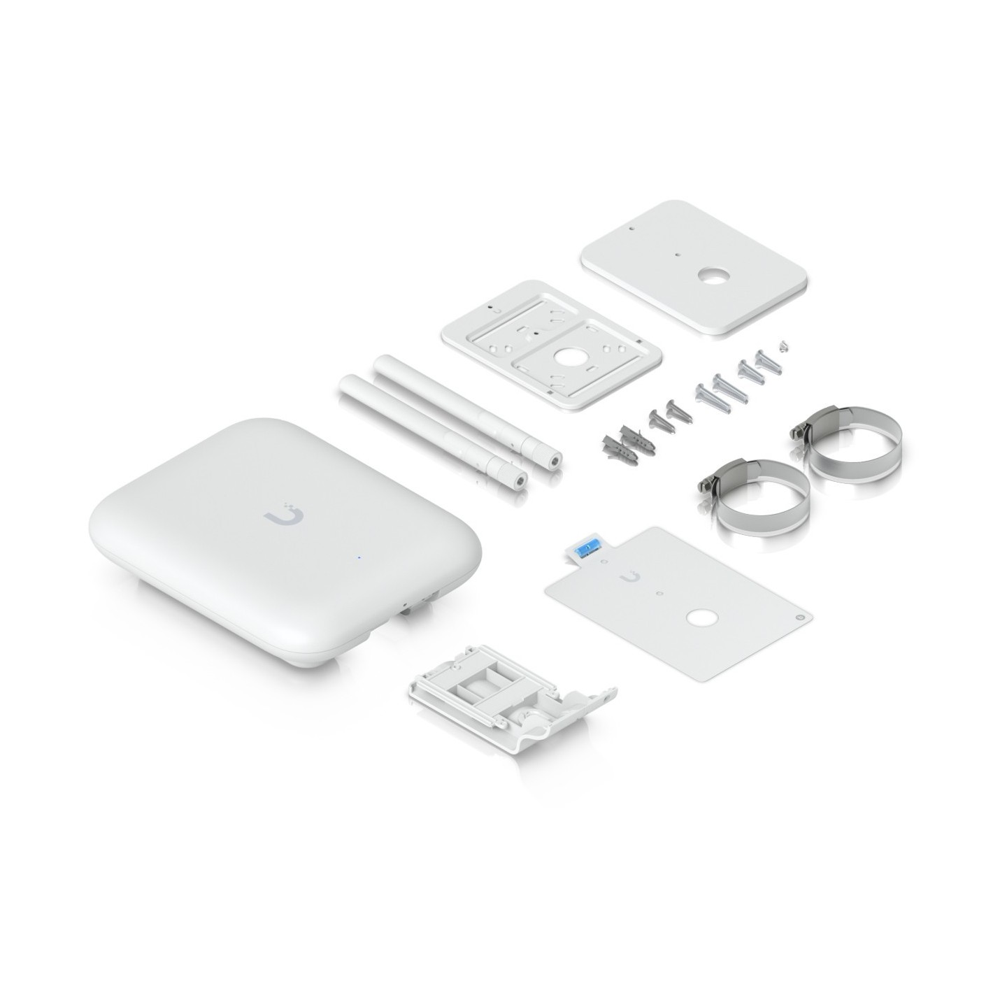 Ubiquiti UniFi U7-Outdoor - Wi-Fi 7 Outdoor Access Point - White, 2.4/5 GHz, 4300 Mbps, 2x RP-SMA, 2.5GbE