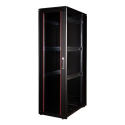 ROLINE 19-Zoll Netzwerkschrank Pro 42 HE. 600x1000 BxT Glastr schwarz — Buy in Cyprus with Fast Delivery