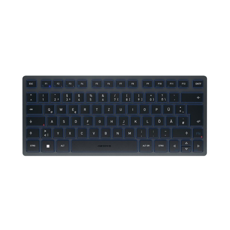 Buy Cherry Keyboard - KW 7100 MINI - Bluetooth 5.1, Scissor Keys, Blue, QWERTZ (... in Cyprus, Nicosia, Limassol, Larnaka, Pafos