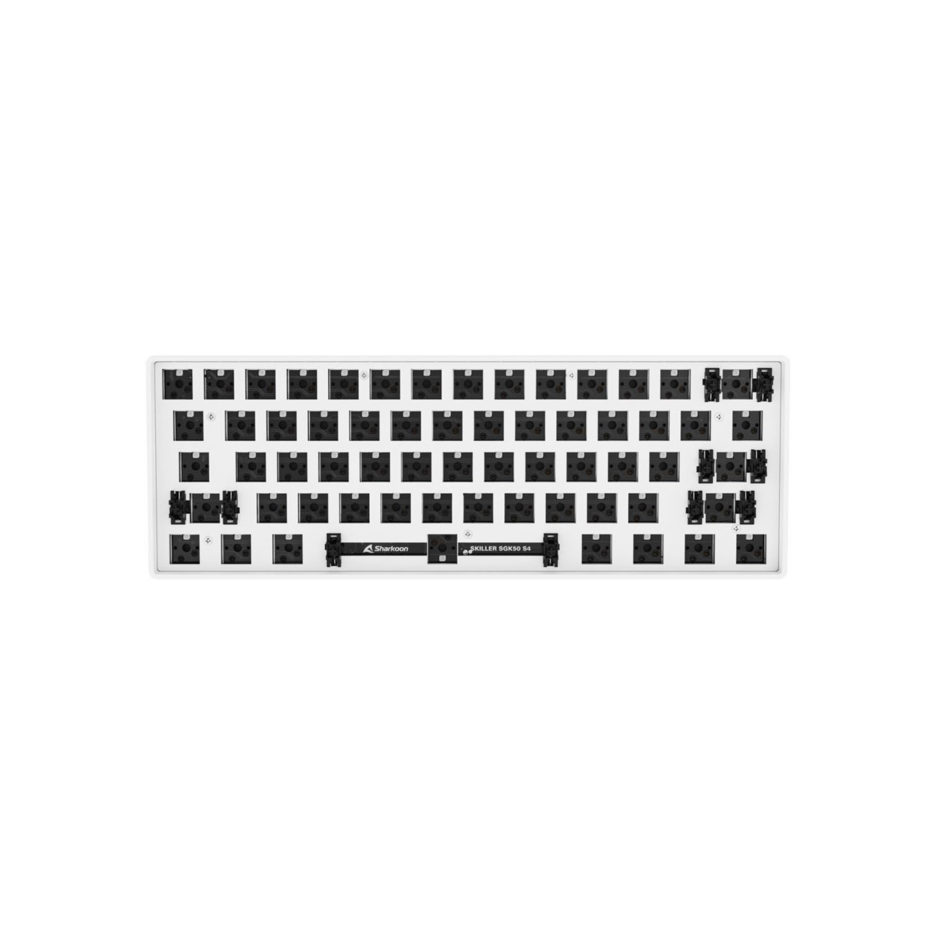 Sharkoon SKILLER SGK50 S4 Barebone - 60% ANSI Keyboard, RGB LED, 32KB Onboard Memory, White, USB-C
