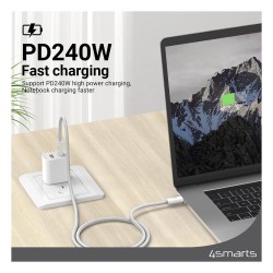 4smarts USB-C Kabel PremiumCord 240W 1.5m. wei — Buy in Cyprus with Fast Delivery
