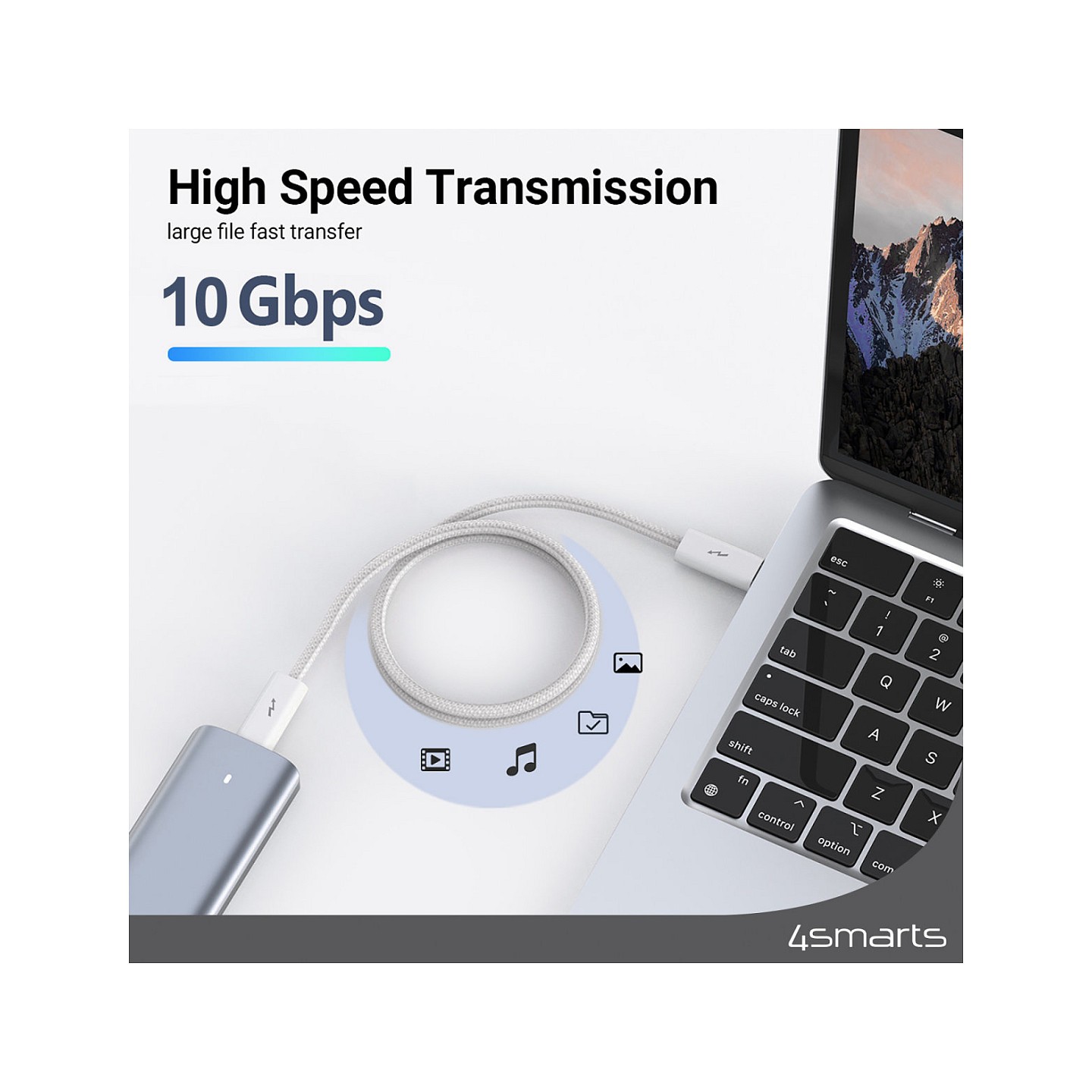 4smarts USB-C Kabel PremiumCord 240W 1.5m. wei — Buy in Cyprus with Fast Delivery