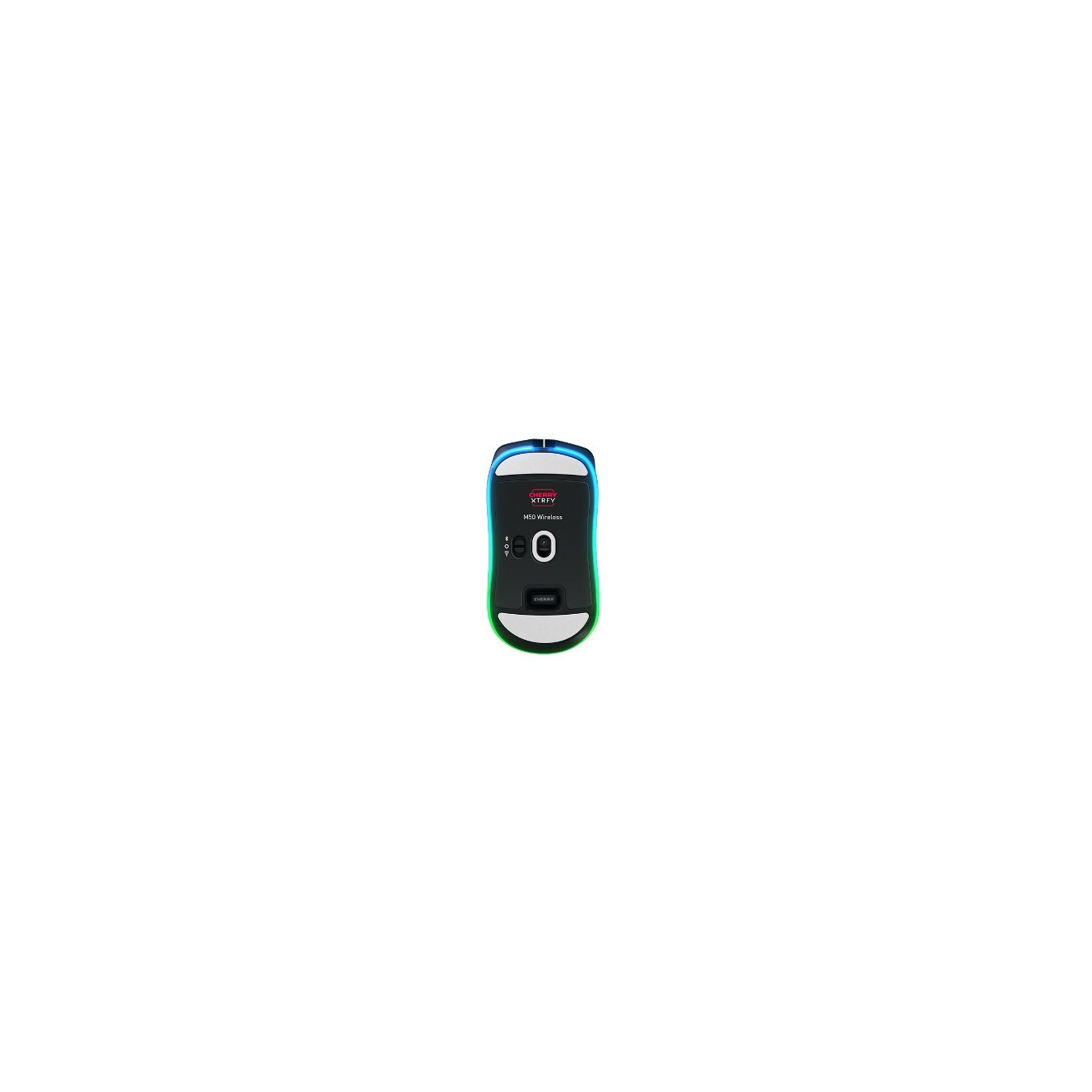 CHERRY Xtrfy M50 Wireless Gaming Mouse - Tri-Mode USB-C/2.4GHz/Bluetooth 5.2 - Black - 12000 DPI