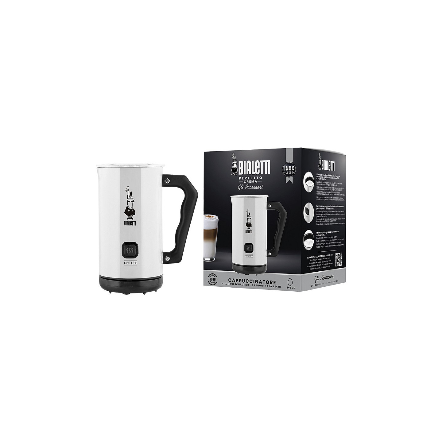 Bialetti MKF02 bianco Milchaufschumer — Buy in Cyprus with Fast Delivery