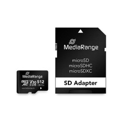 CARD MediaRange SD MicroSD Card 512GB UHS-1 Cl.10 inkl. Adapter — Buy in Cyprus with Fast Delivery