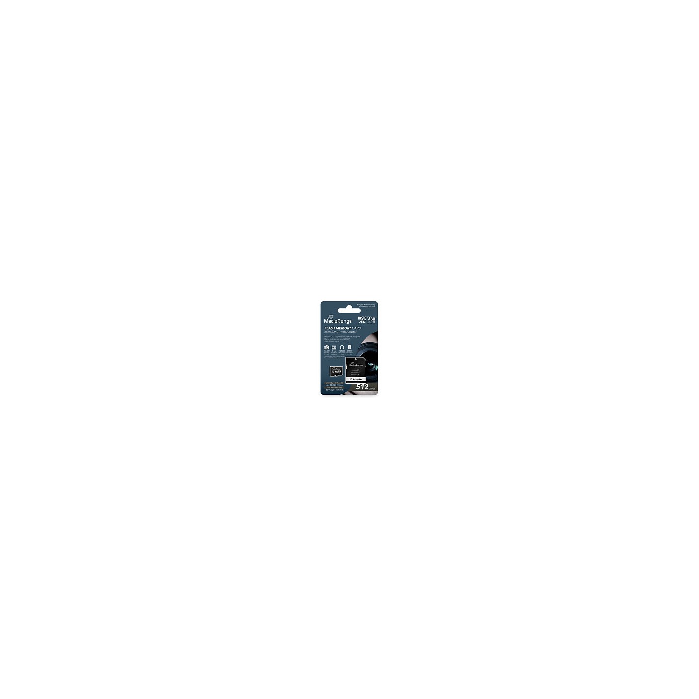 CARD MediaRange SD MicroSD Card 512GB UHS-1 Cl.10 inkl. Adapter — Buy in Cyprus with Fast Delivery
