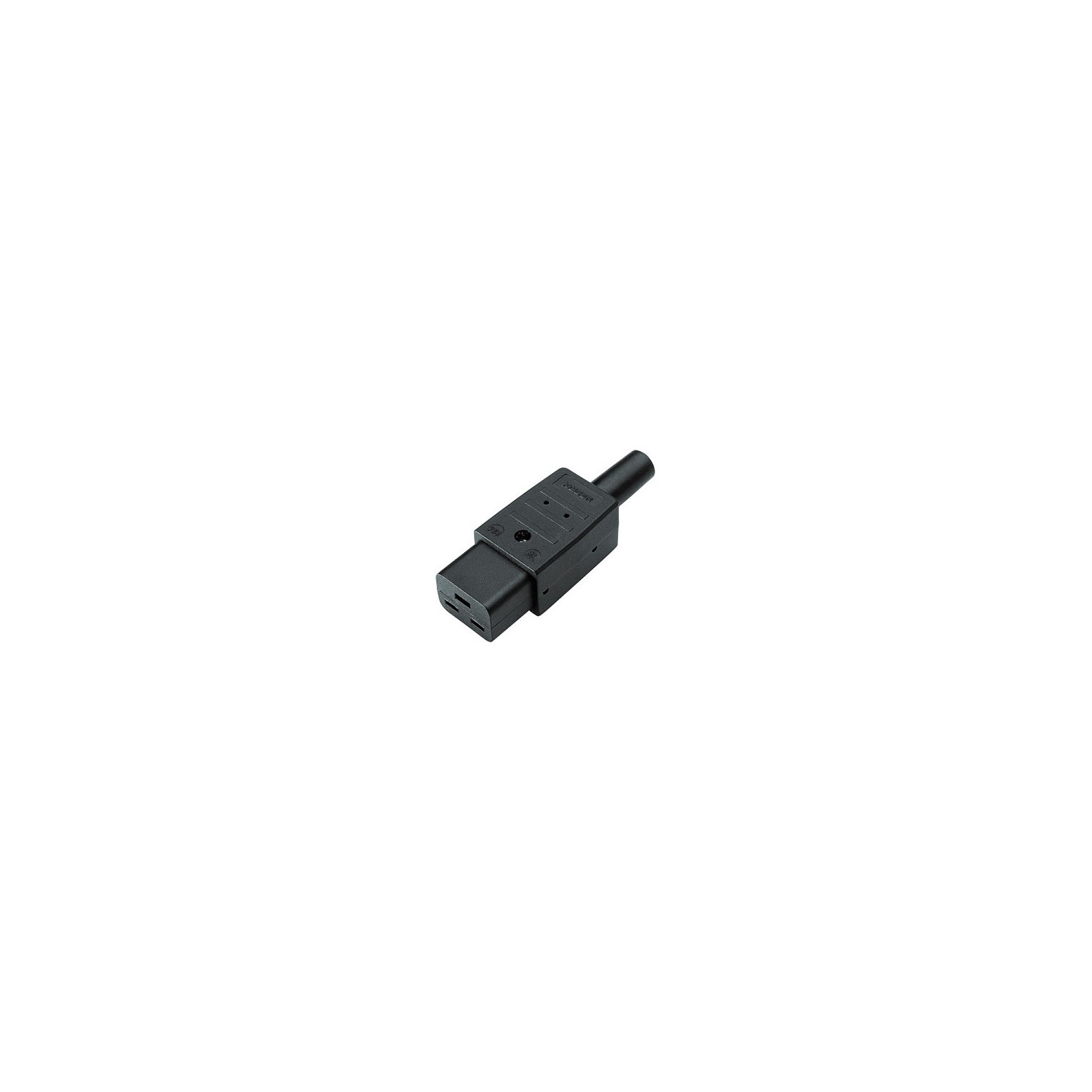 BACHMANN Kaltgertekupplung IEC320 C19 16A 250VAC schwarz Schraubanschluss — Buy in Cyprus with Fast Delivery