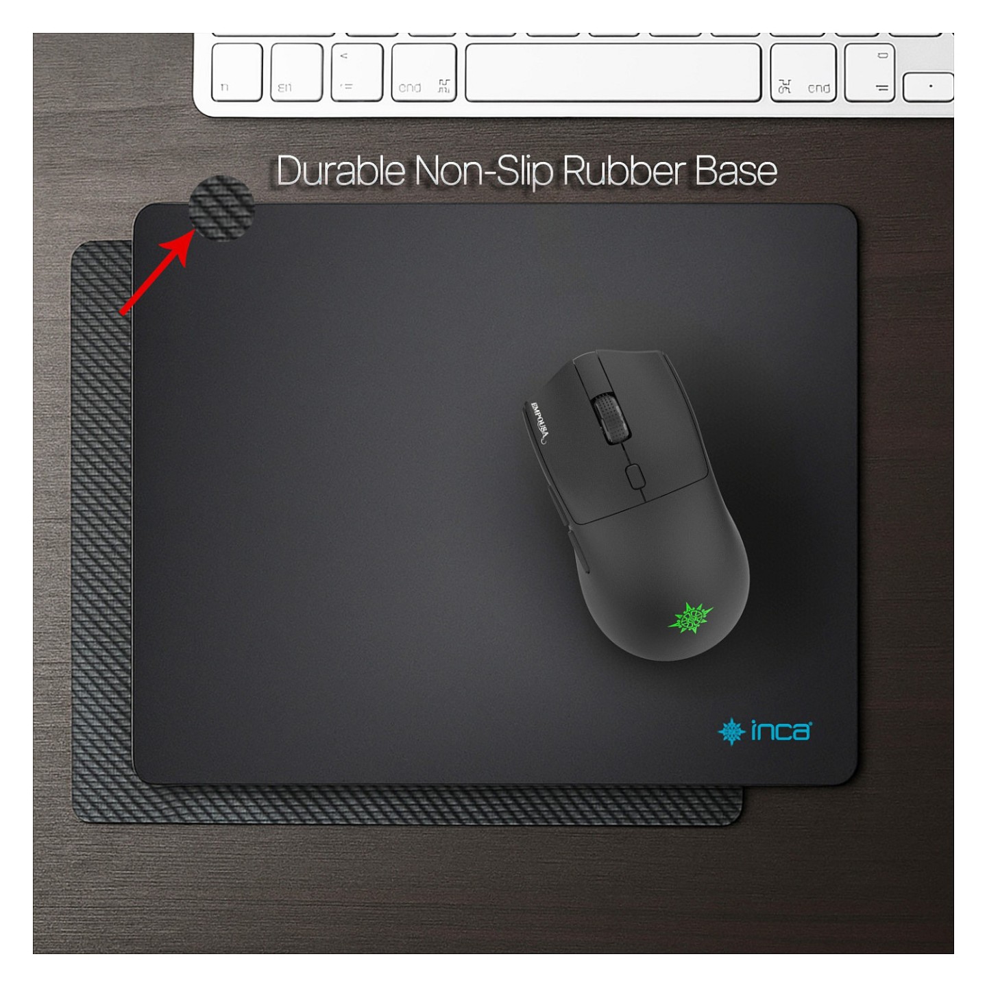 INCA Gaming Mauspad IMP-020. 270x350x3mm. schwarz — Buy in Cyprus with Fast Delivery