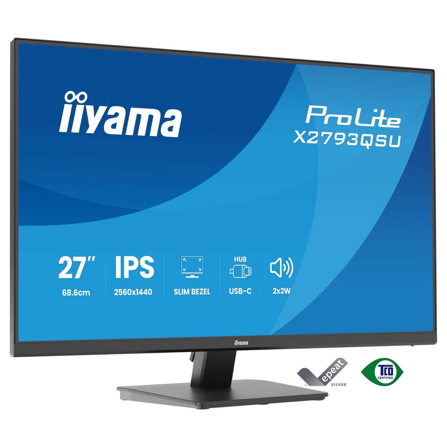 IIYAMA 68.6cm (27') X2793QSU-B1 16:9 HDMI+DP+2xUSB IPS — Buy in Cyprus with Fast Delivery