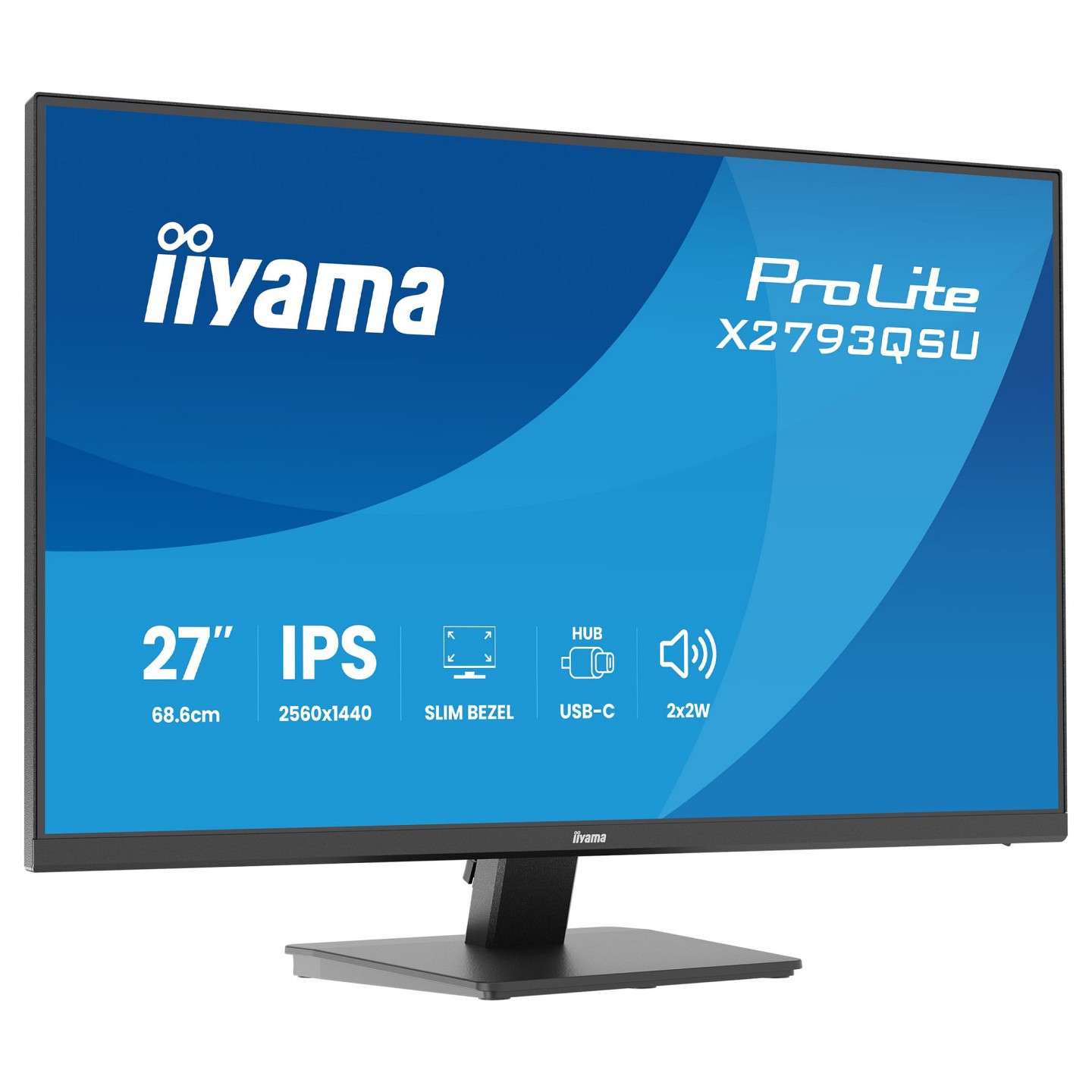 IIYAMA 68.6cm (27') X2793QSU-B1 16:9 HDMI+DP+2xUSB IPS — Buy in Cyprus with Fast Delivery
