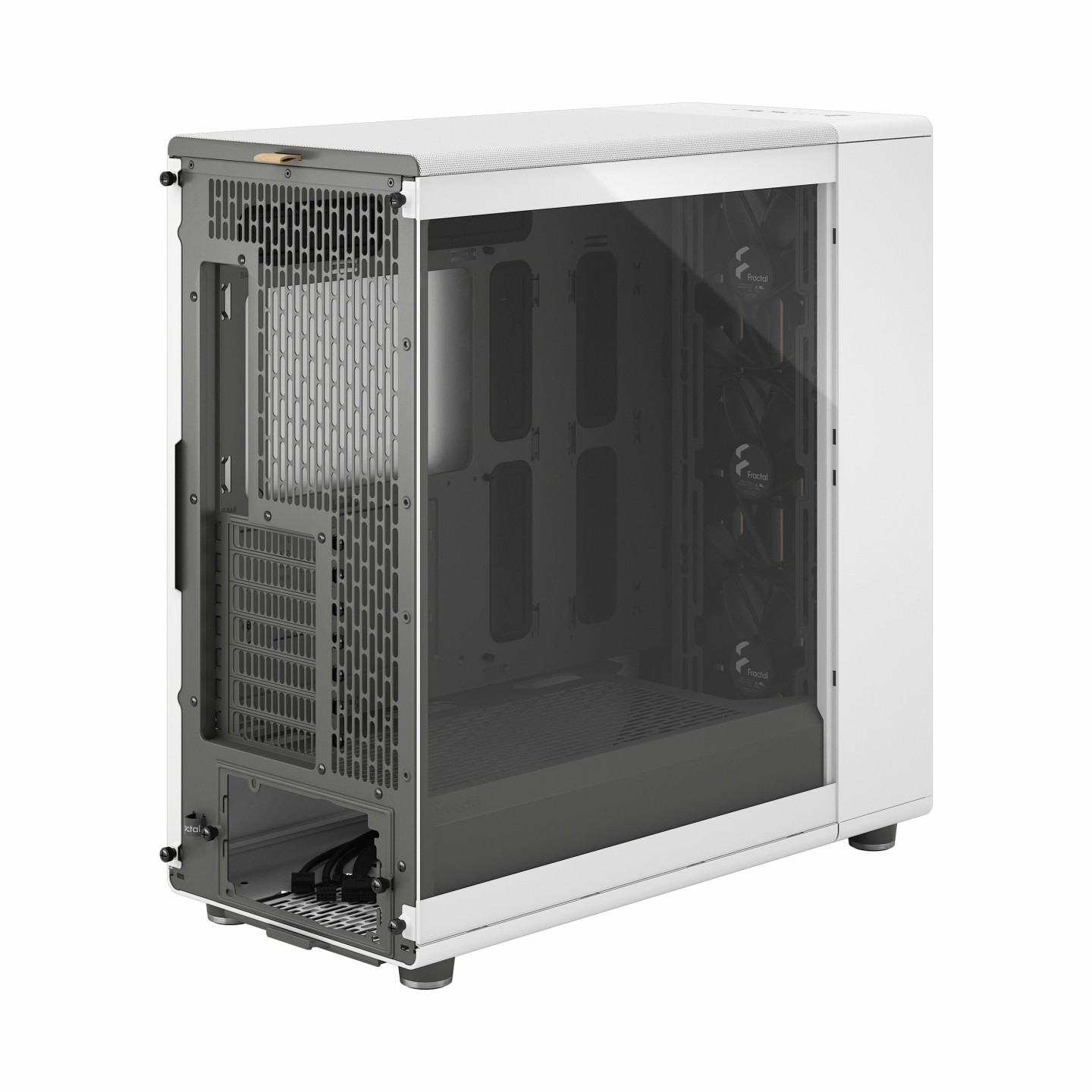 Fractal Design North XL Chalk White TG Clear E-ATX Full Tower PC Case (Boxed) — Buy in Cyprus with Fast Delivery