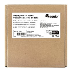 Equip DisplayPort 1.4 St St30.00m 8K 60Hz komp.HDCP schwarz — Buy in Cyprus with Fast Delivery
