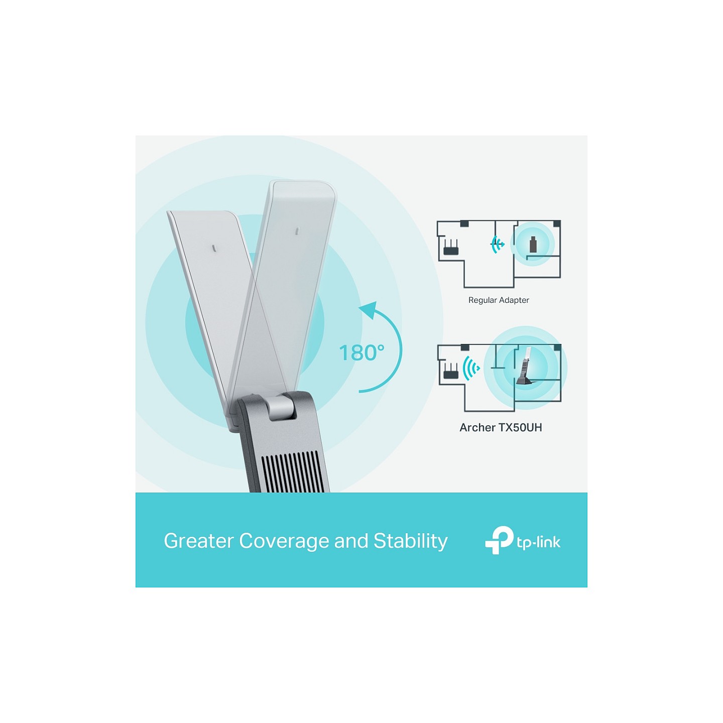 TP-Link Archer TX50UH AX3000 H.G.Dual Band Wi-Fi 6 USB Adapter — Buy in Cyprus with Fast Delivery