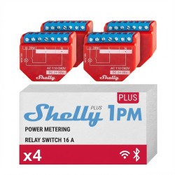Shelly Relais '1PM Gen4 4er Pack' max 16A 1 Kanal Messfunktion WLAN Matter Zigbee Bluetooth — Buy in Cyprus with Fast Delivery