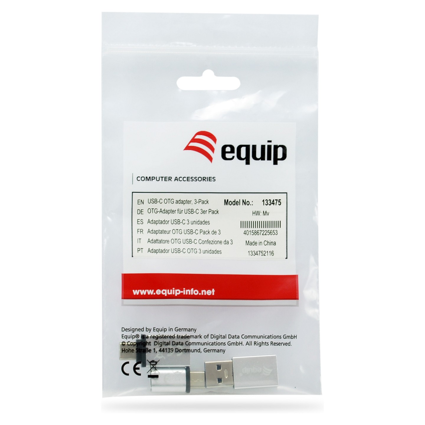 Equip Adapter USB-C - to 1xMicroUSB+1xUSB-A.1xUSB-A- to USB-C si — Buy in Cyprus with Fast Delivery