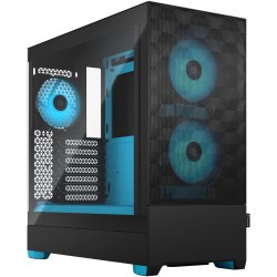 Buy Fractal Design Pop Air RGB Core TG - Mid Tower Case - Black/Cyan, Tempered G... in Cyprus, Nicosia, Limassol, Larnaka, Pafos