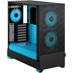 Buy Fractal Design Pop Air RGB Core TG - Mid Tower Case - Black/Cyan, Tempered G... in Cyprus, Nicosia, Limassol, Larnaka, Pafos