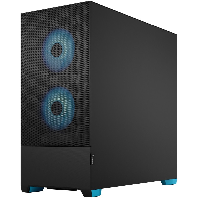 Buy Fractal Design Pop Air RGB Core TG - Mid Tower Case - Black/Cyan, Tempered G... in Cyprus, Nicosia, Limassol, Larnaka, Pafos