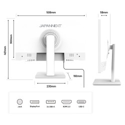JapanNext FHD Touchscreen Monitor 54.61cm (21.5') — Buy in Cyprus with Fast Delivery
