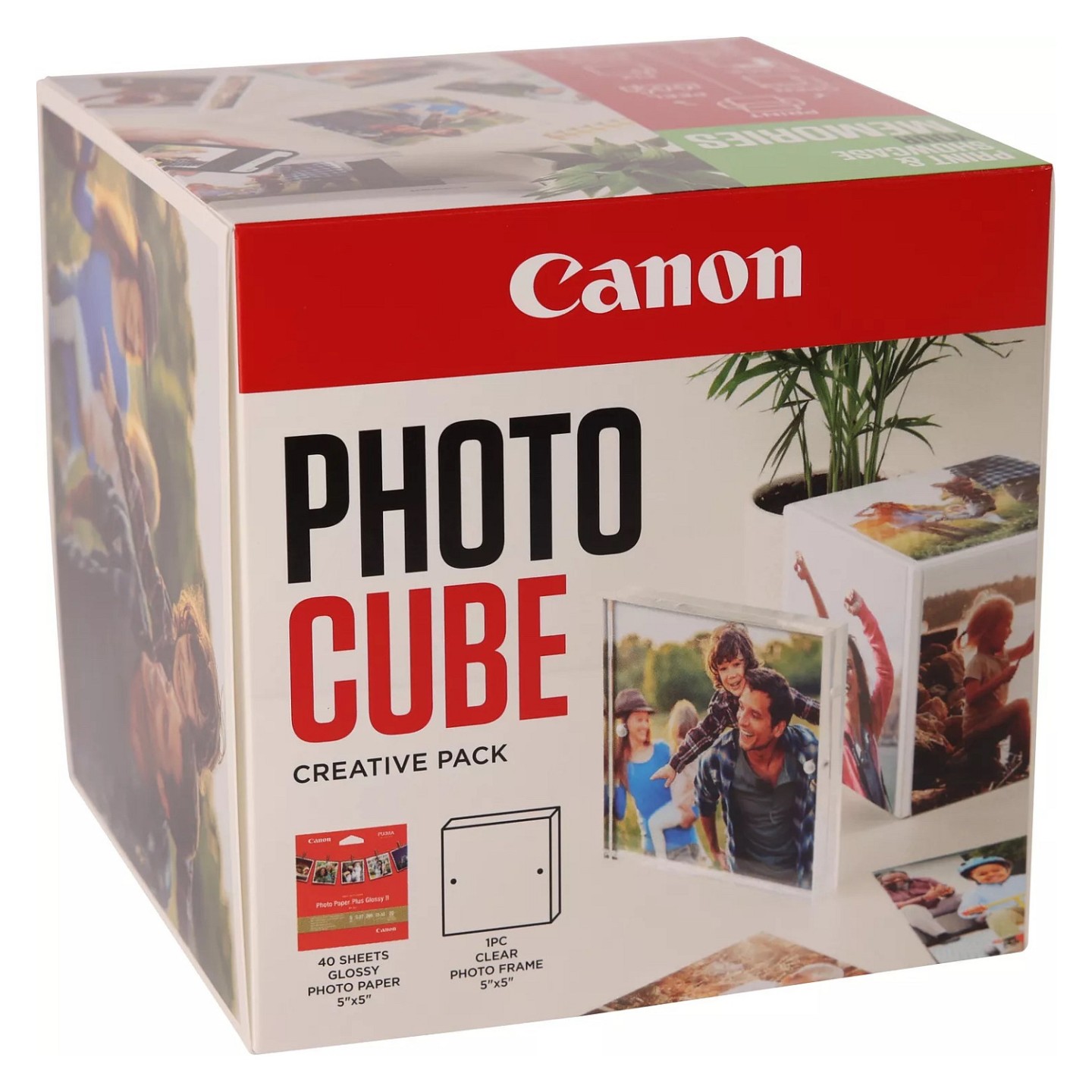 Canon PP-201 13x13 cm Photo Cube Creative Pack White Green 40 Bl. — Buy in Cyprus with Fast Delivery
