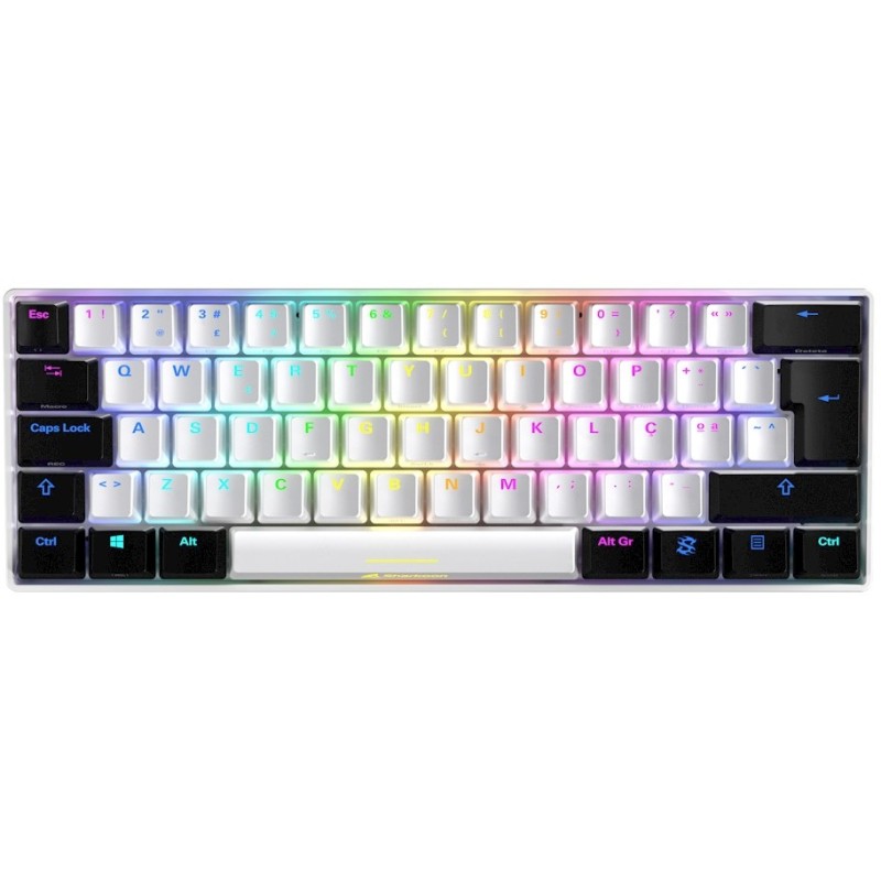 Buy Sharkoon SKILLER SGK50 S4 - 60% Portuguese QWERTY Mechanical Keyboard - Whit... in Cyprus, Nicosia, Limassol, Larnaka, Pafos