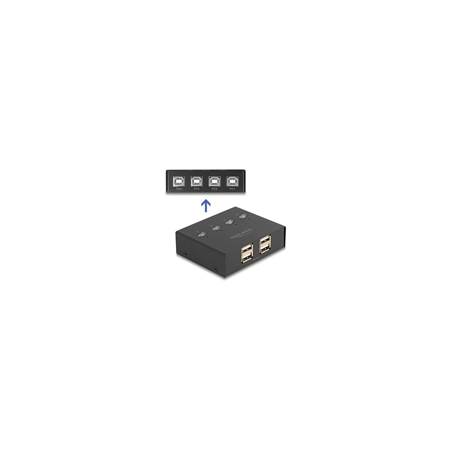 DELOCK USB 2.0 Switch für 4 PC an 4 Geräten — Buy in Cyprus with Fast Delivery