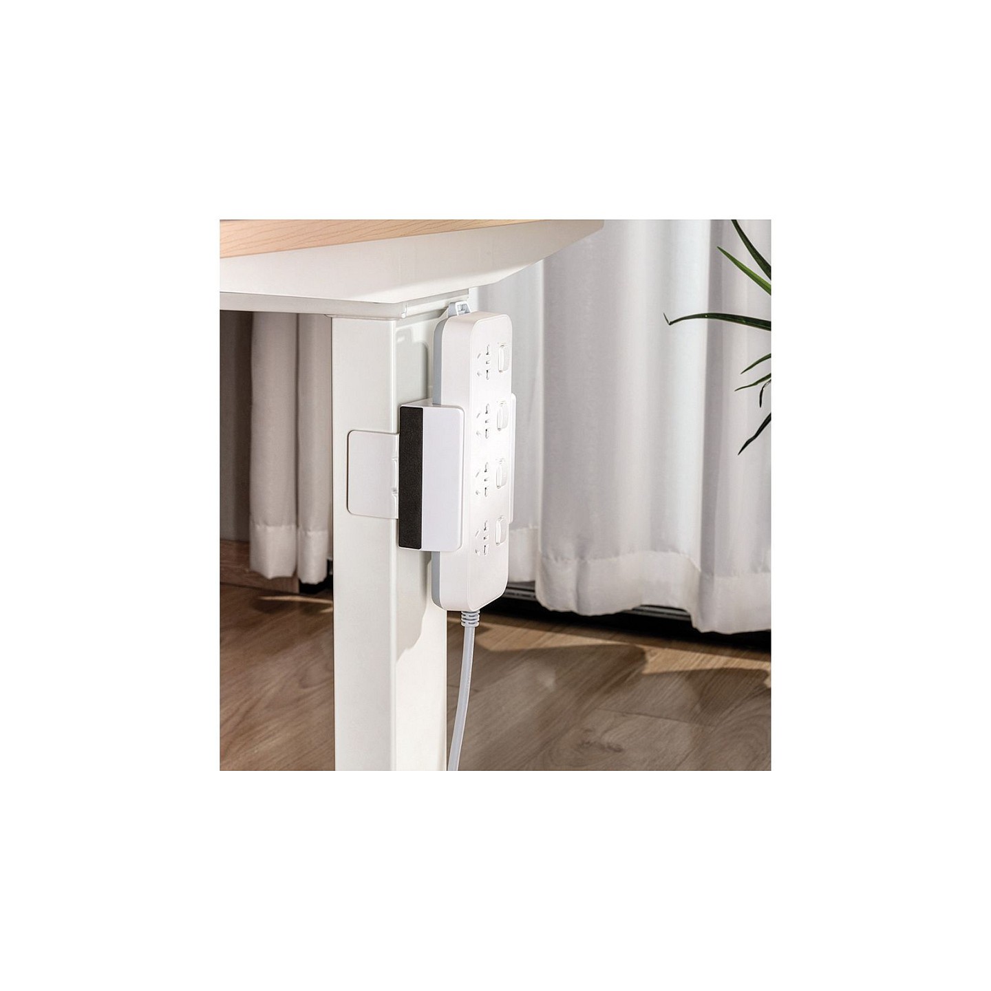 VALUE Tischfuss-Klemme fur Steckdosenleiste weiss — Buy in Cyprus with Fast Delivery