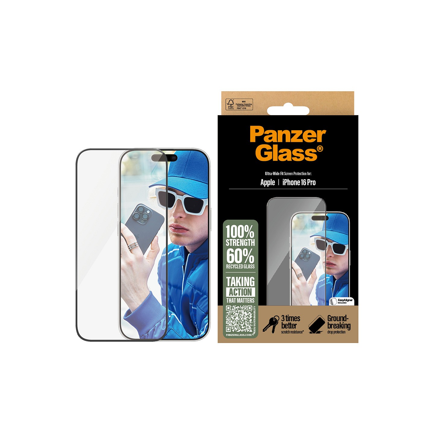 PanzerGlass iPhone 16 Pro UWF — Buy in Cyprus with Fast Delivery