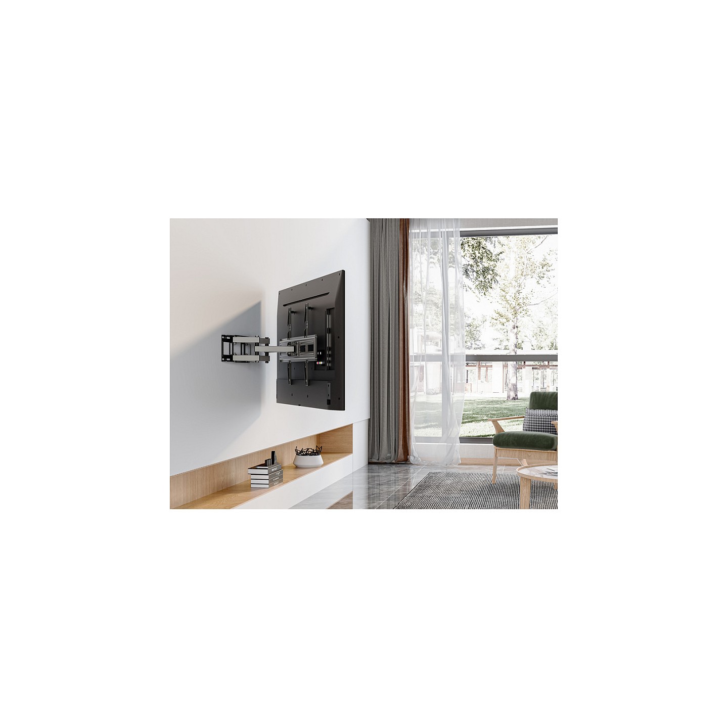Equip Wandhalterung 37'-80' 1TFT V.bewegl.3Gelenke 40Kg sw retail — Buy in Cyprus with Fast Delivery