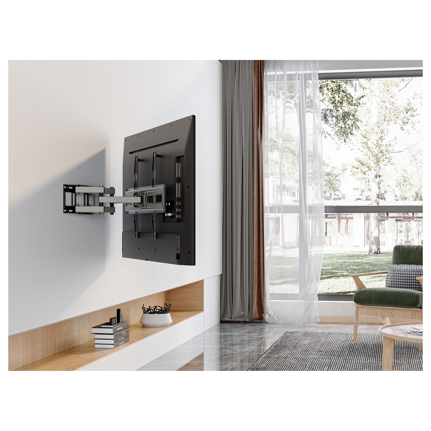 Equip Wandhalterung 37'-80' 1TFT V.bewegl.3Gelenke 40Kg sw retail — Buy in Cyprus with Fast Delivery