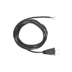 BACHMANN Zuleitung 2x0.75 2m schwarz H03VVH2-F Eurostecker unverpackt — Buy in Cyprus with Fast Delivery