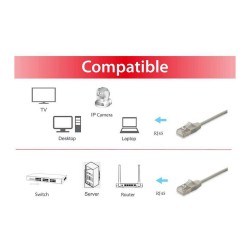 Equip Patchkabel Cat6A F FTP 2xRJ45 2.00m beige Slim LSZH Polybeutel — Buy in Cyprus with Fast Delivery