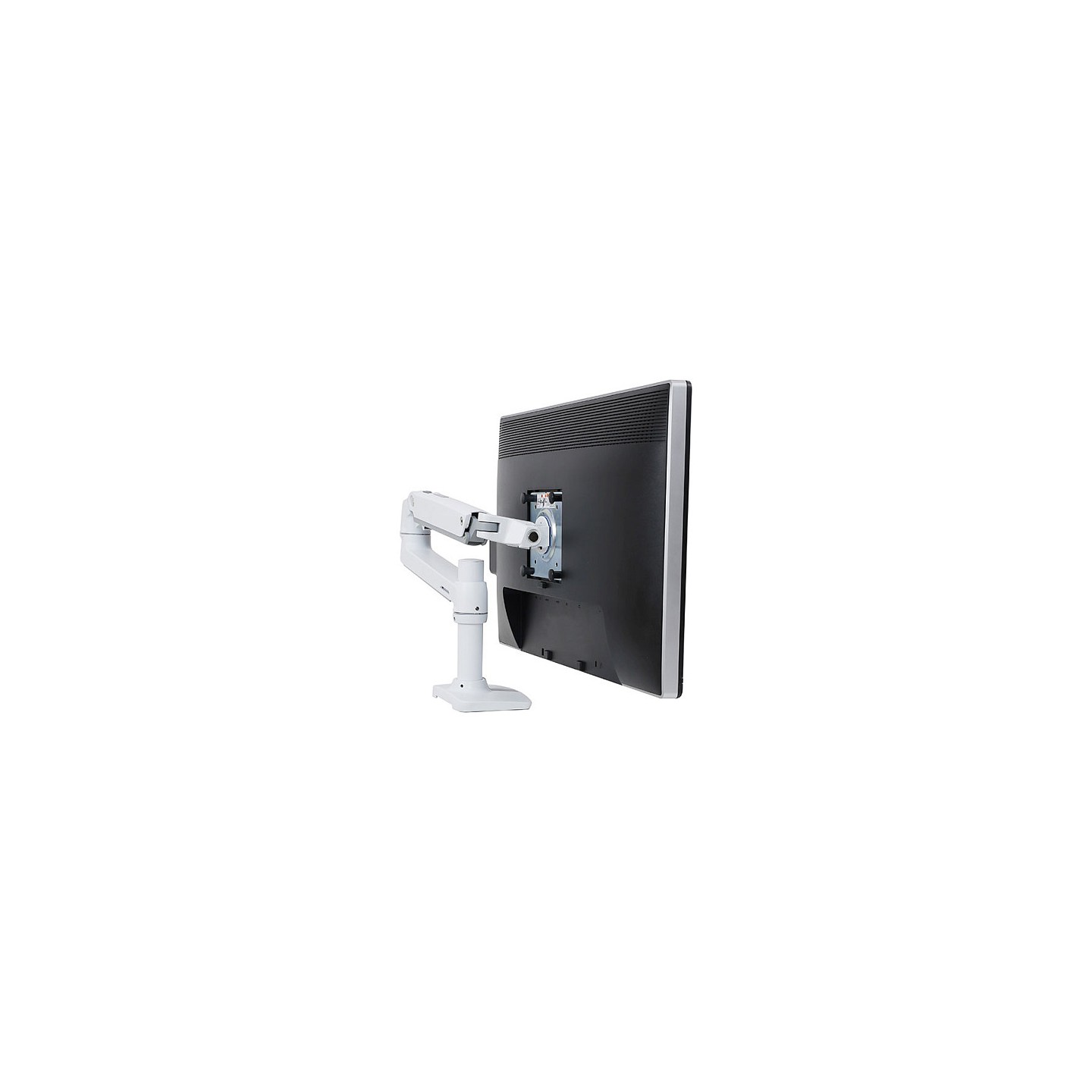ERGOTRON LX LCD Arm fuer Tischmontage weiss bis 81cm 32Zoll Display anheben bis 33cm 2.3-11.3kg belastbar VESA 75x75 ...